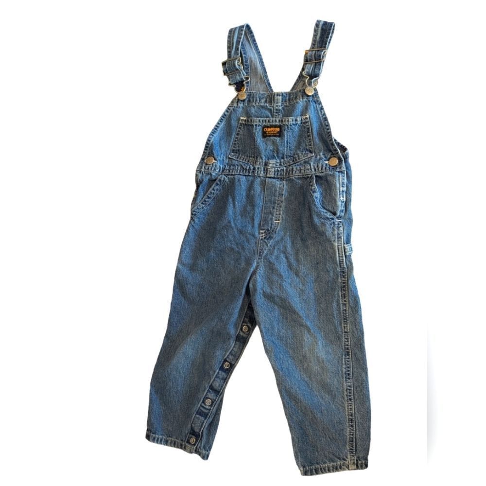 Oshkosh bgosh vintage denim blue‎ overalls size 4T